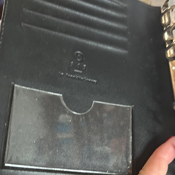 Gray and lavender Franklin Covey Leather Planner - Picture 6 of 11